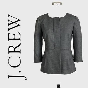 J. Crew Gray Peplum Jacket 2 (see matching skirt)